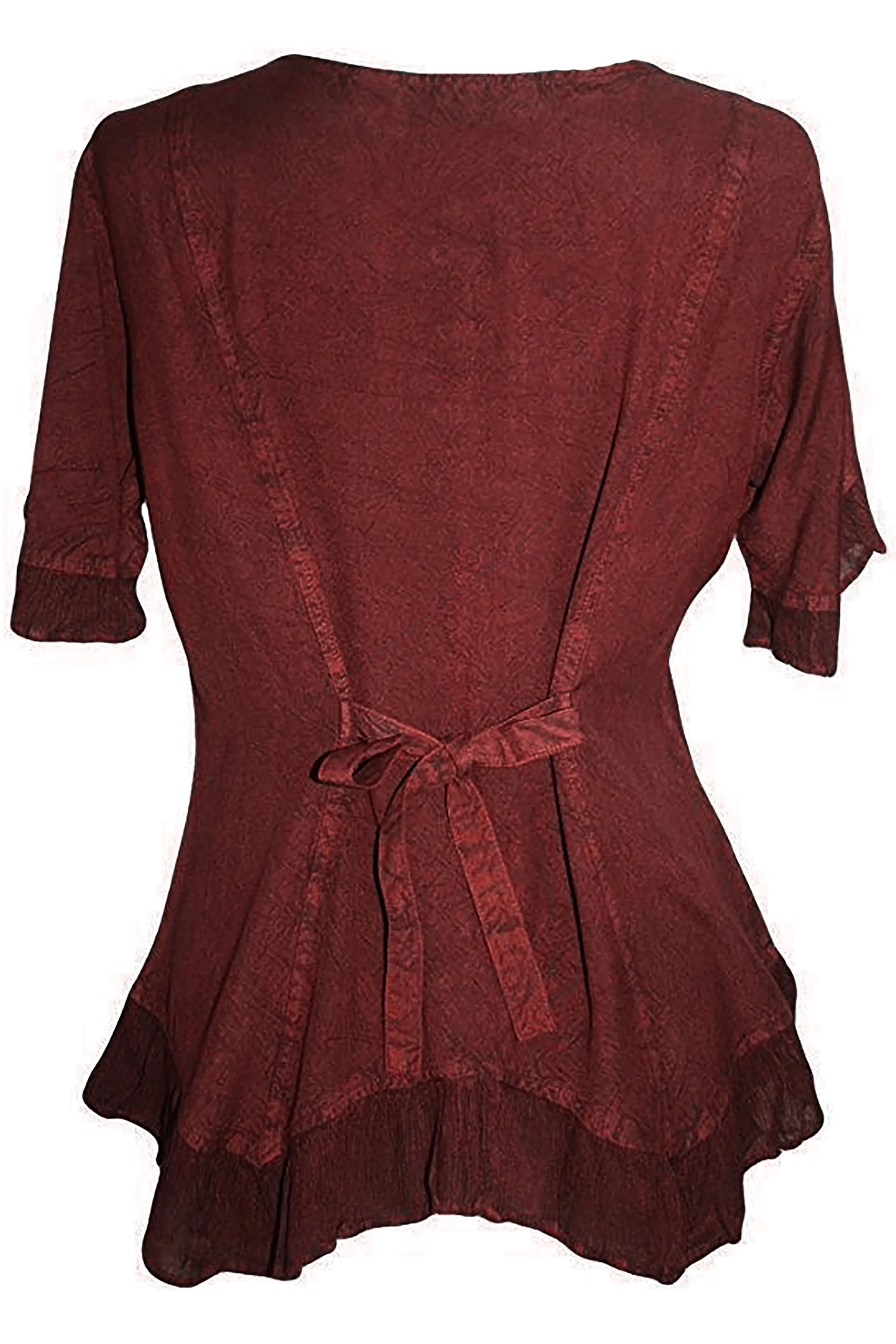 305 B Medieval Bohemian Embroidered Bottom Shirt Blouse