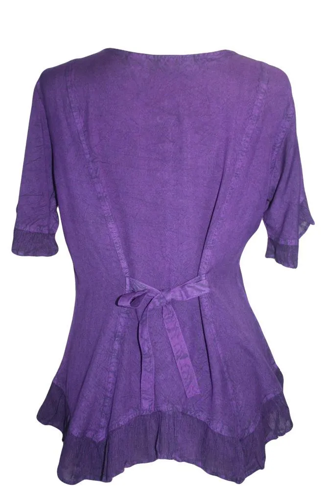 305 B Medieval Bohemian Embroidered Bottom Shirt Blouse