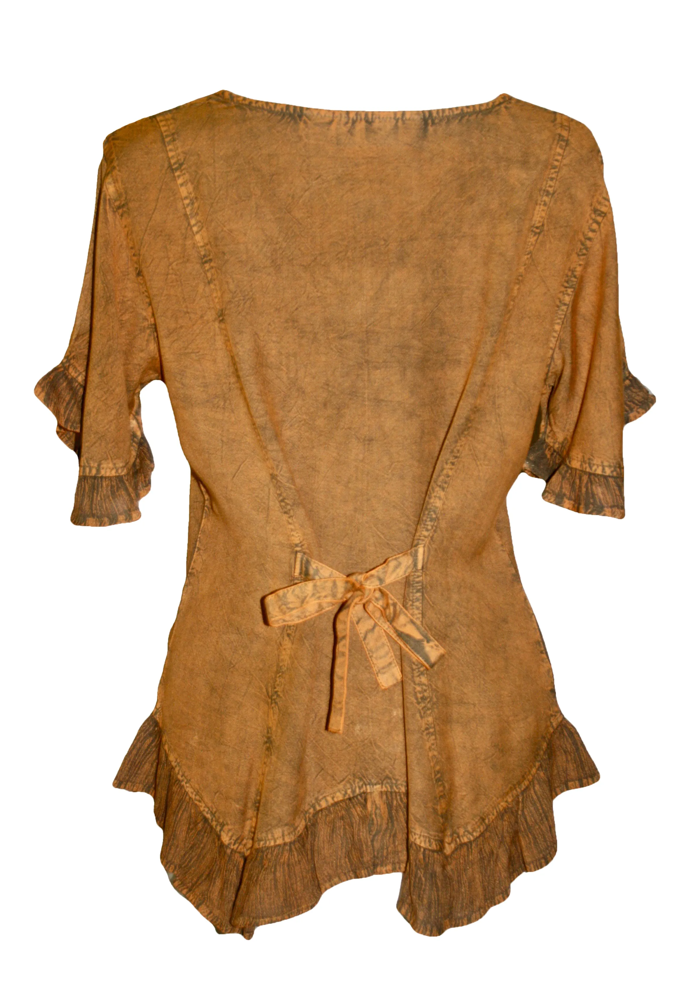 305 B Medieval Bohemian Embroidered Bottom Shirt Blouse