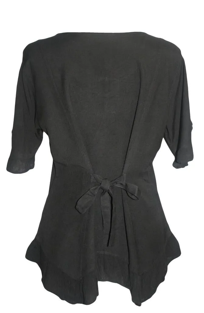 305 B Medieval Bohemian Embroidered Bottom Shirt Blouse