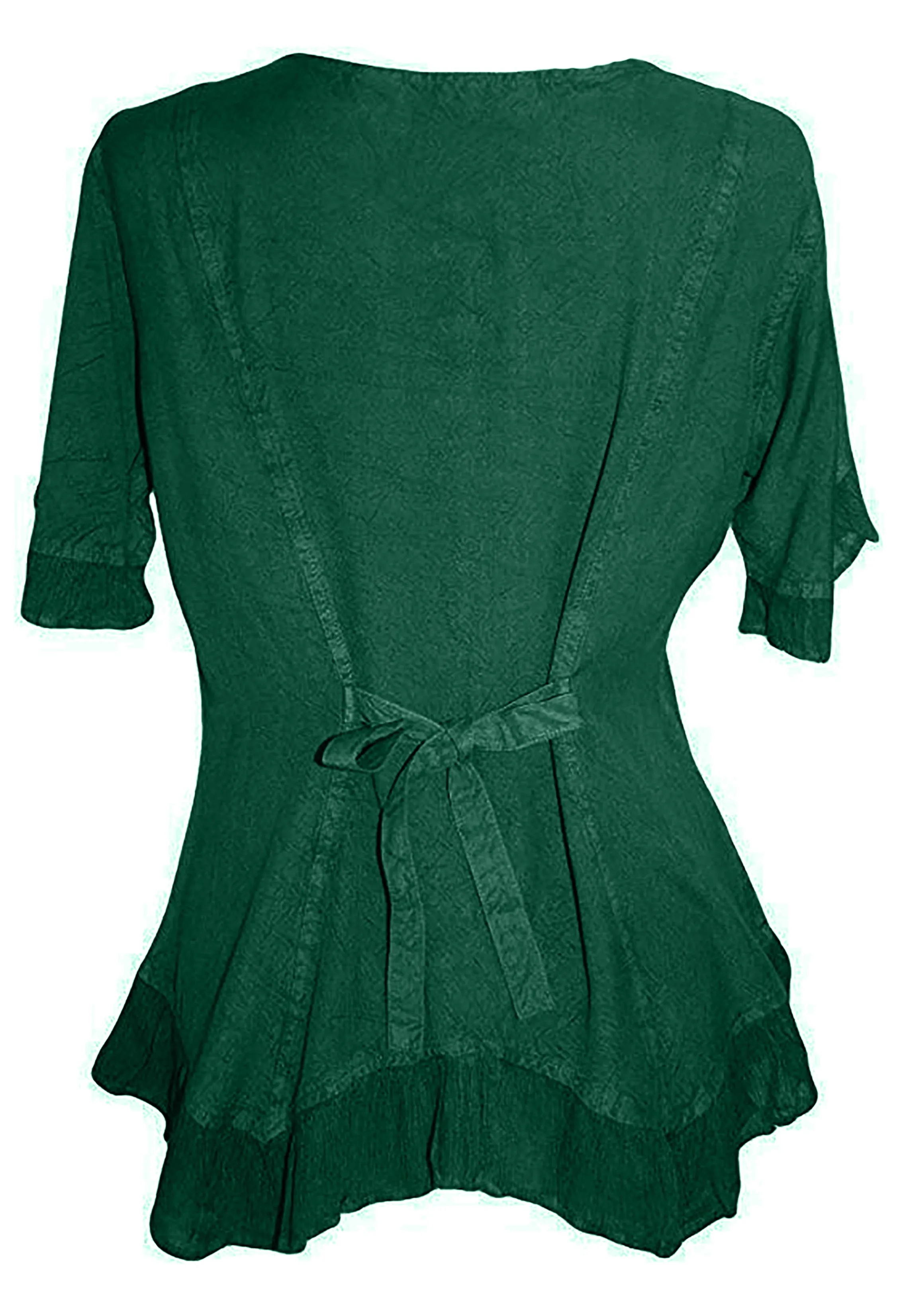 305 B Medieval Bohemian Embroidered Bottom Shirt Blouse