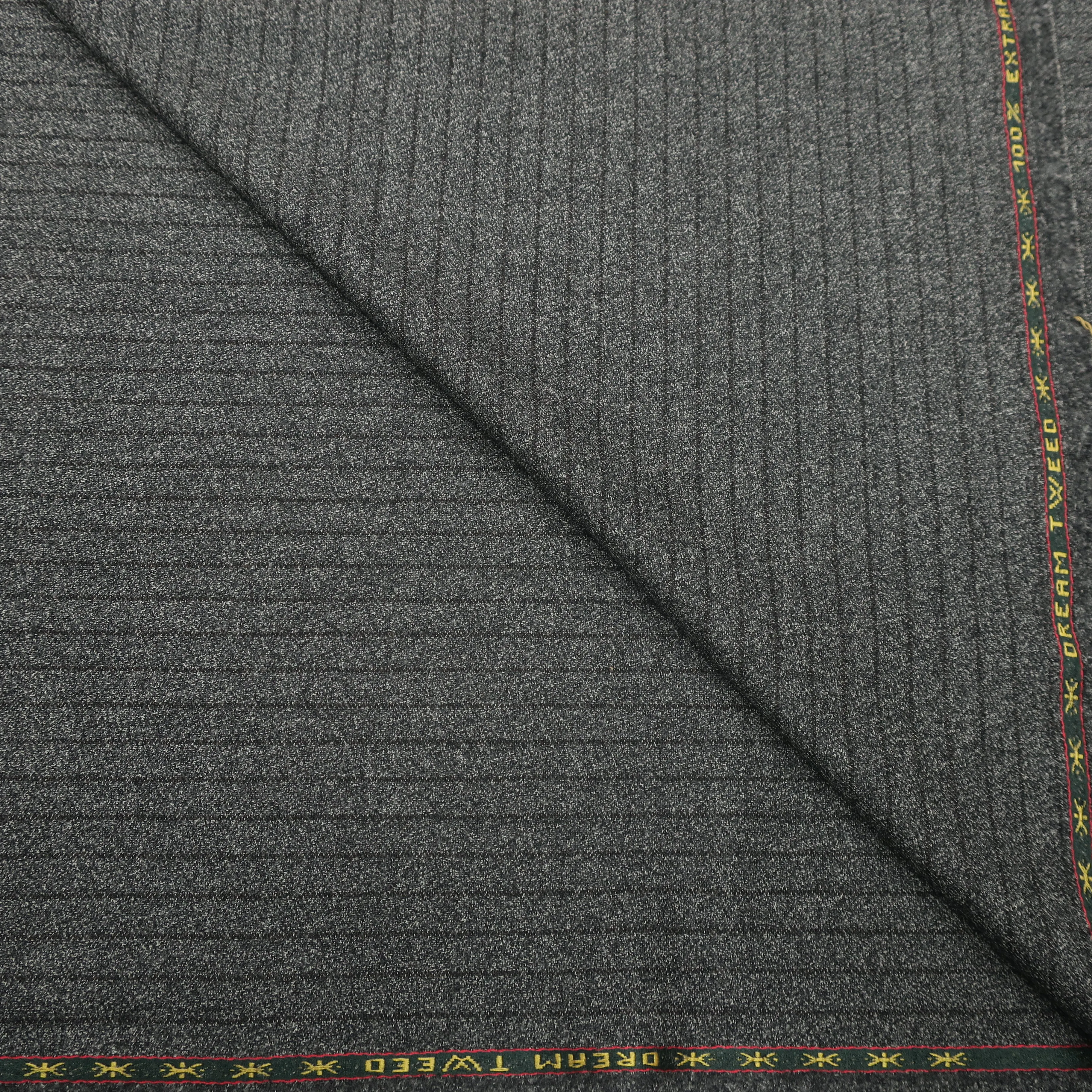 4 YDS Concord Gray Pinstripe Merino Wool Loro Piana Fabric