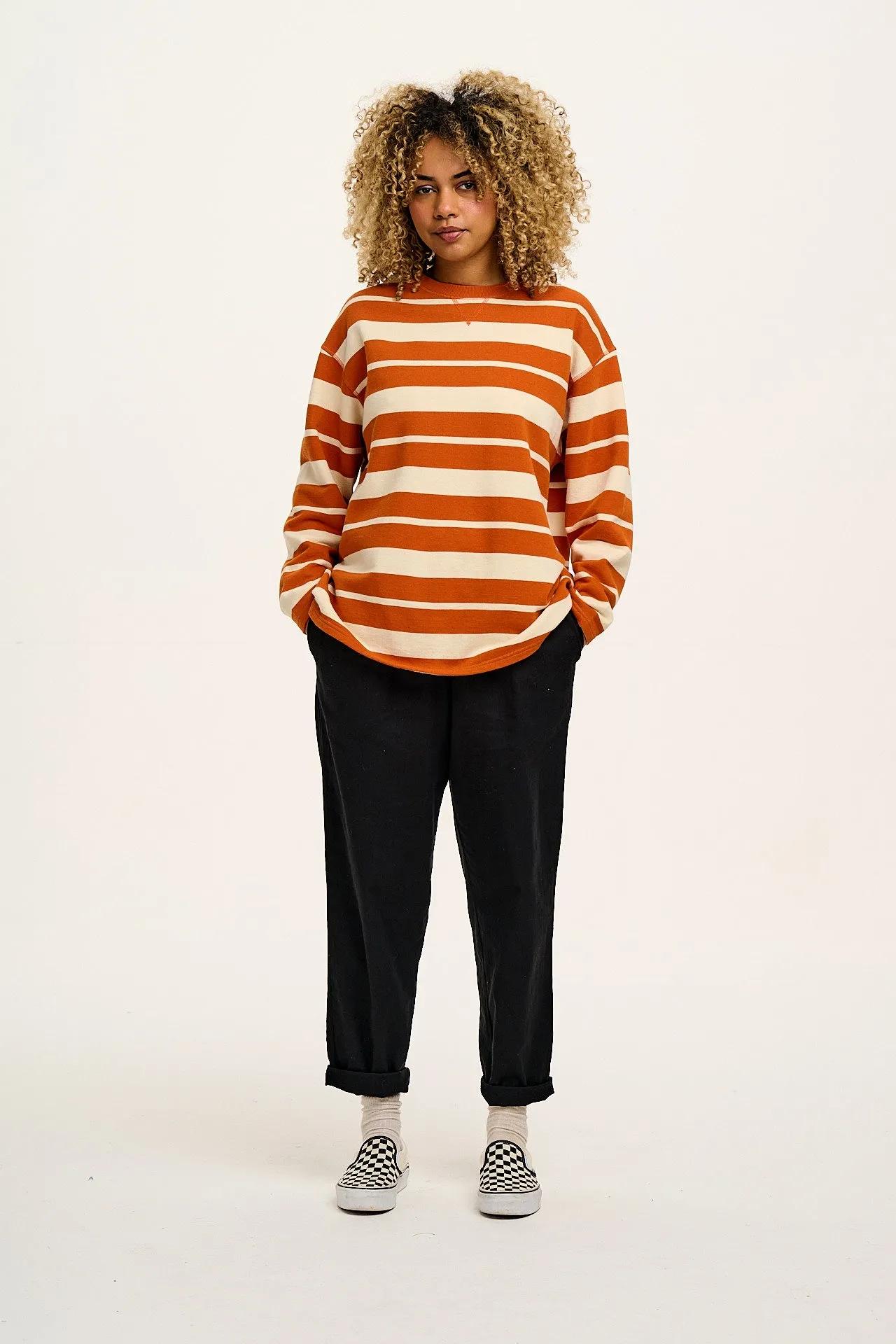 Alexa - Cotton Trousers in Black