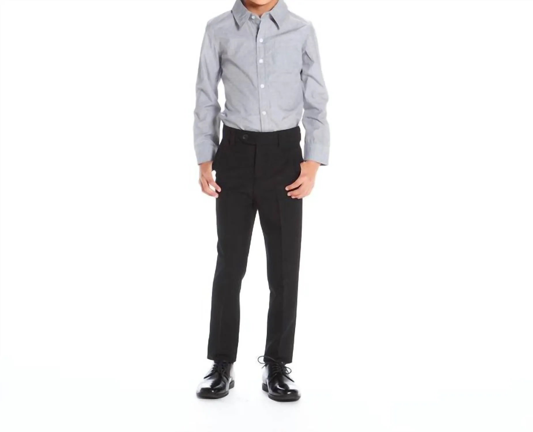 Andy & Evan - Boys Chambray Button-Down Shirt