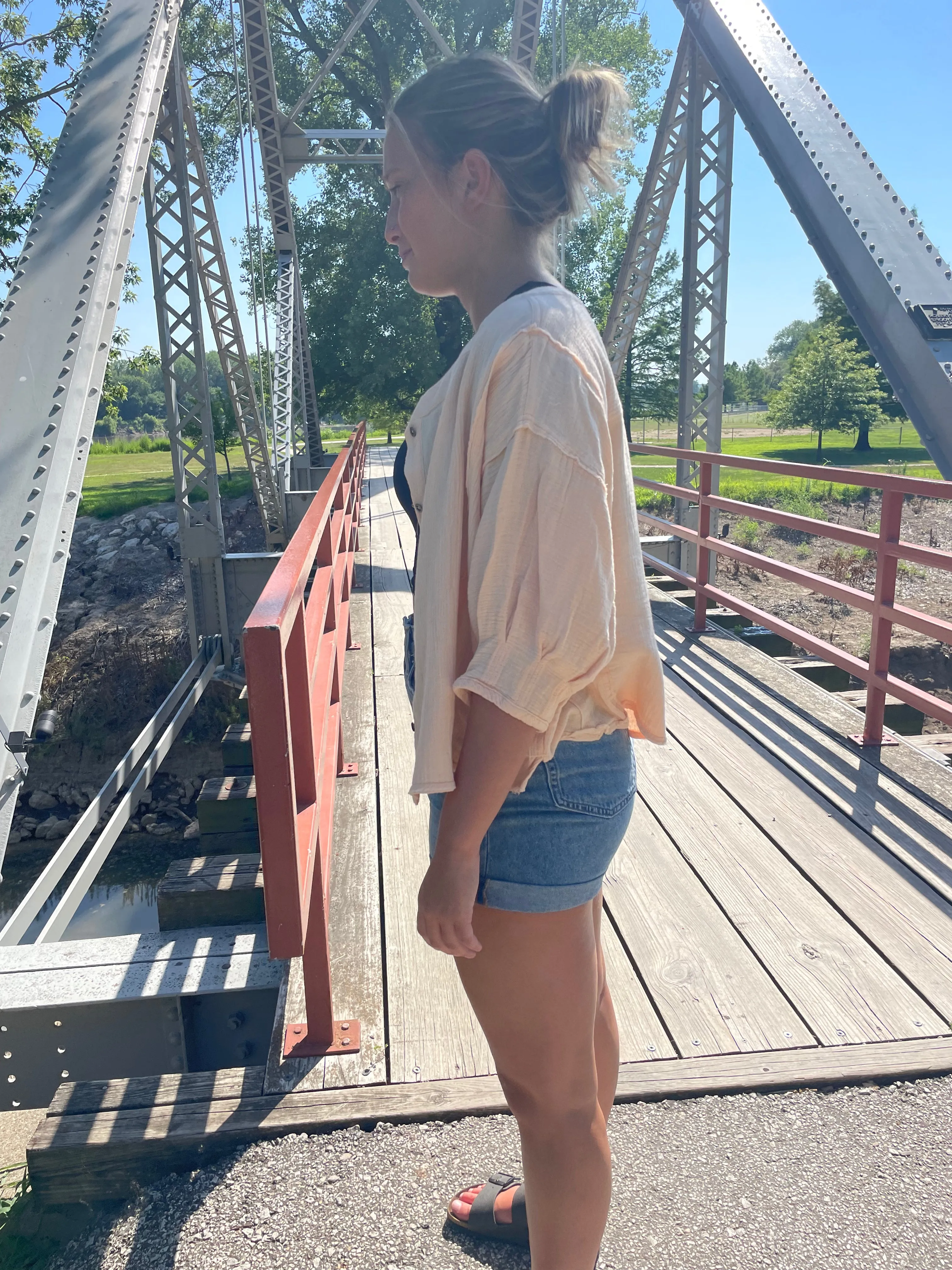 Apricot Button Down