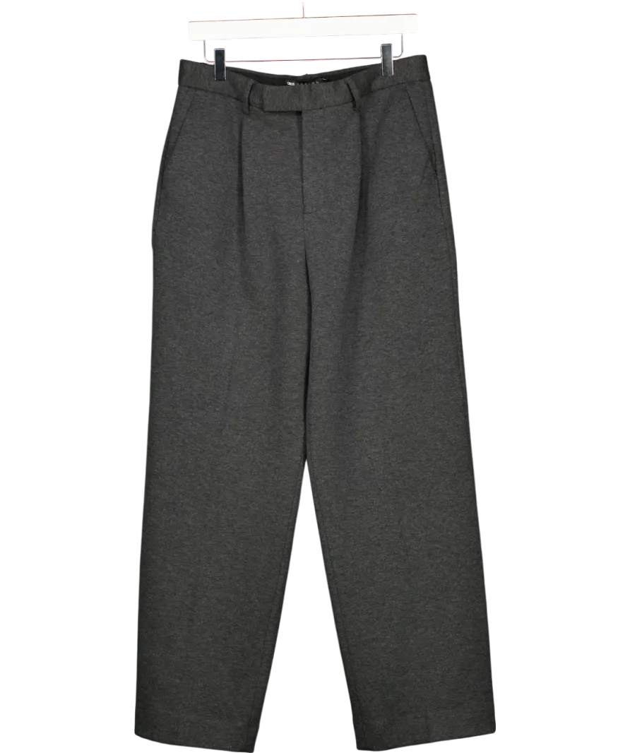 ASOS Tailored Slim Straight Trousers In Grey W32
