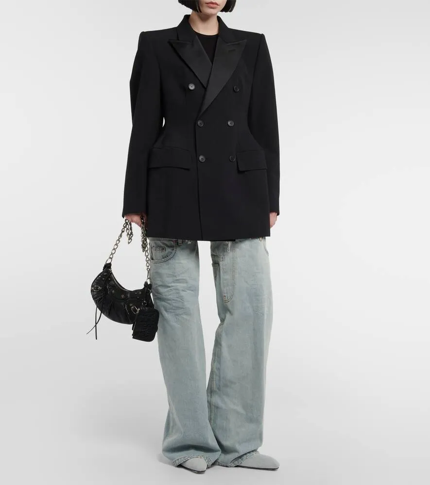 Balenciaga Hourglass double-breasted wool blazer
