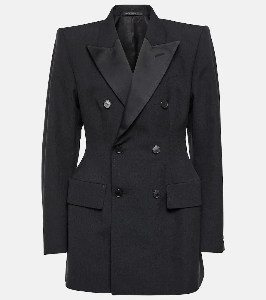 Balenciaga Hourglass double-breasted wool blazer