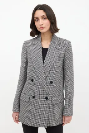 Black & White Houndstooth Blazer