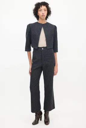 Black & White Pinstripe Co-Ord Set