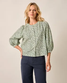 Blair Cotton Button Up Smock Blouse