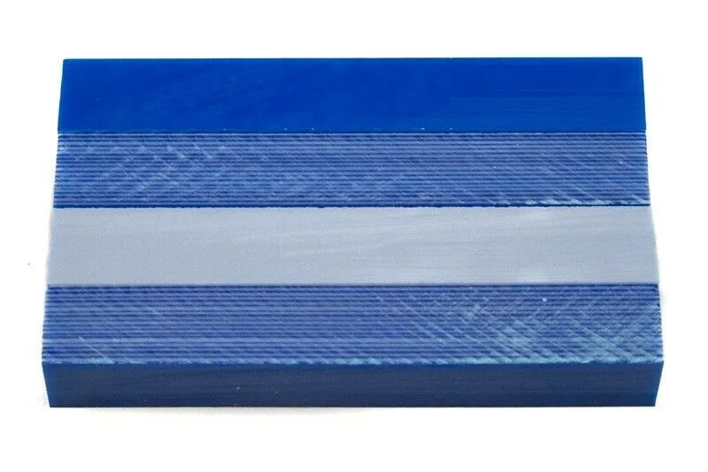 Blue Pinstripe Acrylic Pen Blank 3/4"x3/4"x5" BTWPBM1112 (1 pc)