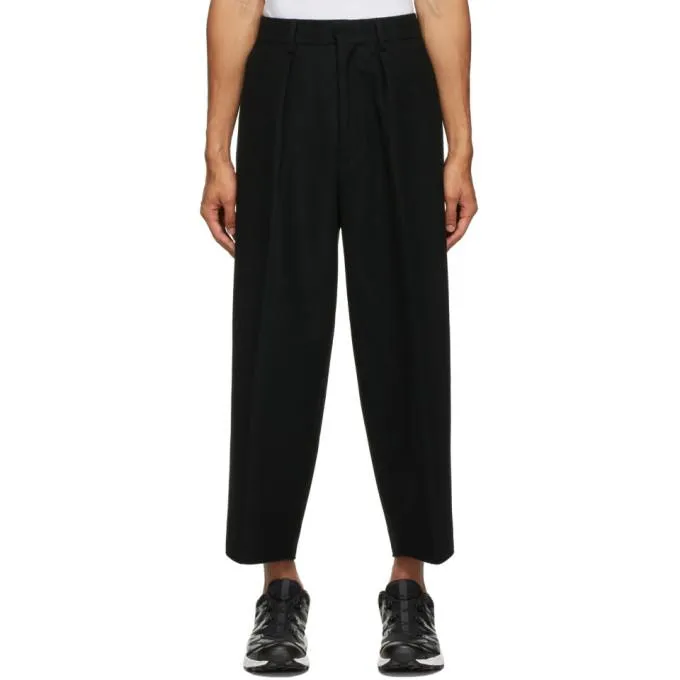 Fumito Ganryu Black Bulky Trousers