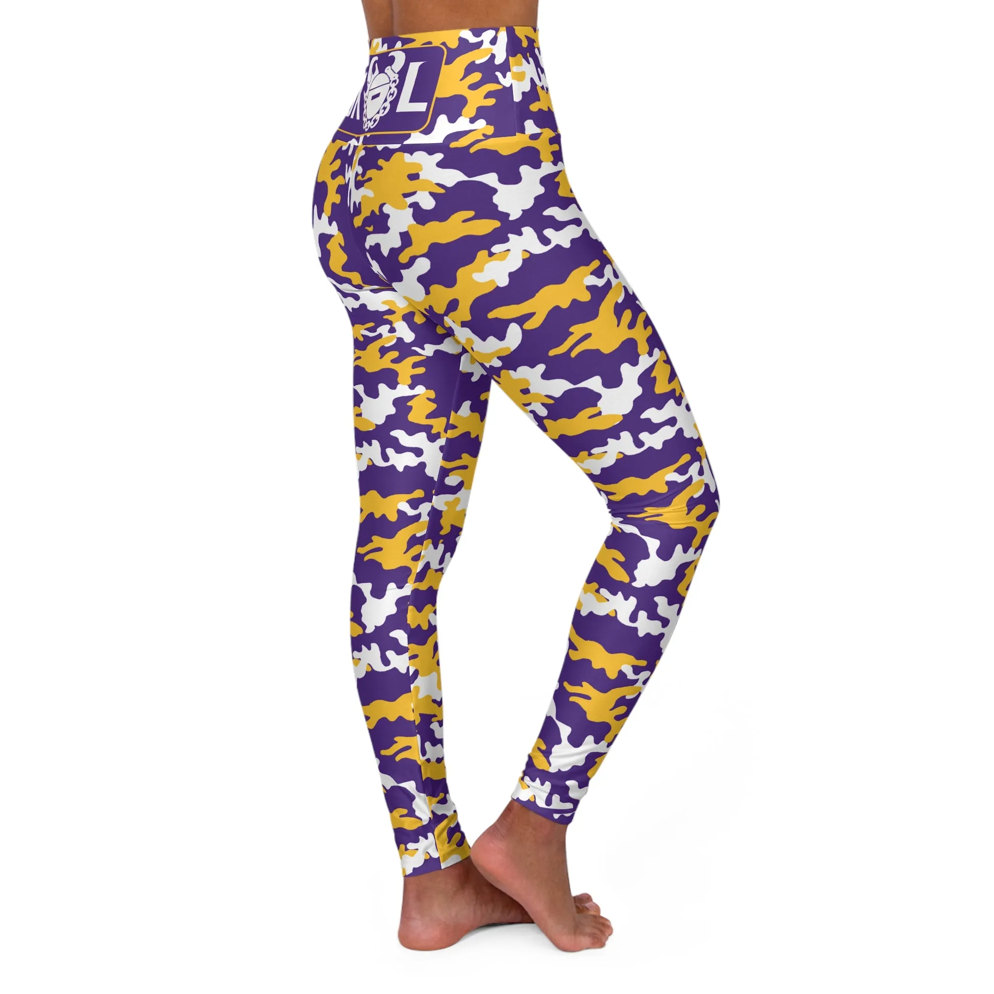 High Waisted Yoga Leggings - Camo