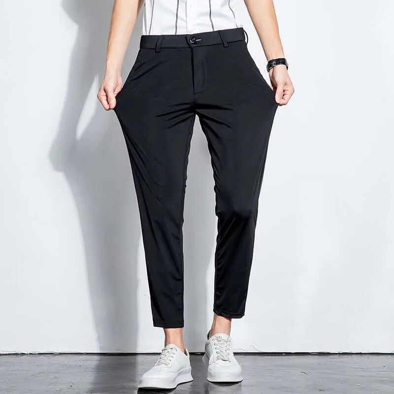 Men's Formal Long Trousers: Classic Fit Work Pants