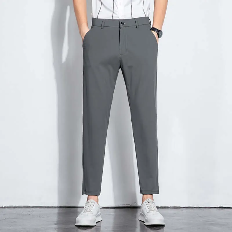 Men's Formal Long Trousers: Classic Fit Work Pants