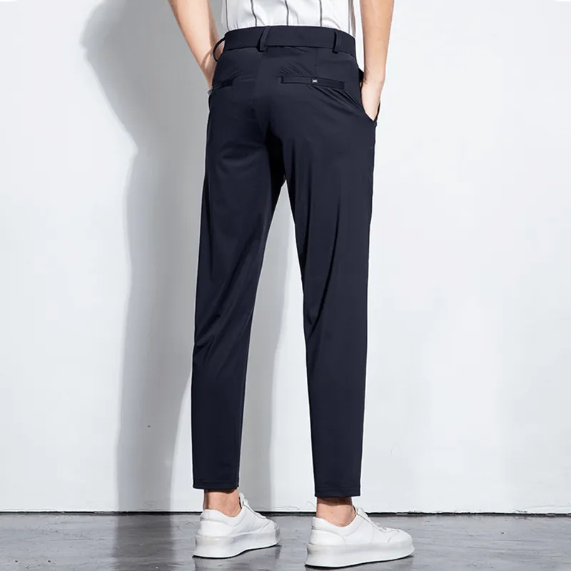 Men's Formal Long Trousers: Classic Fit Work Pants