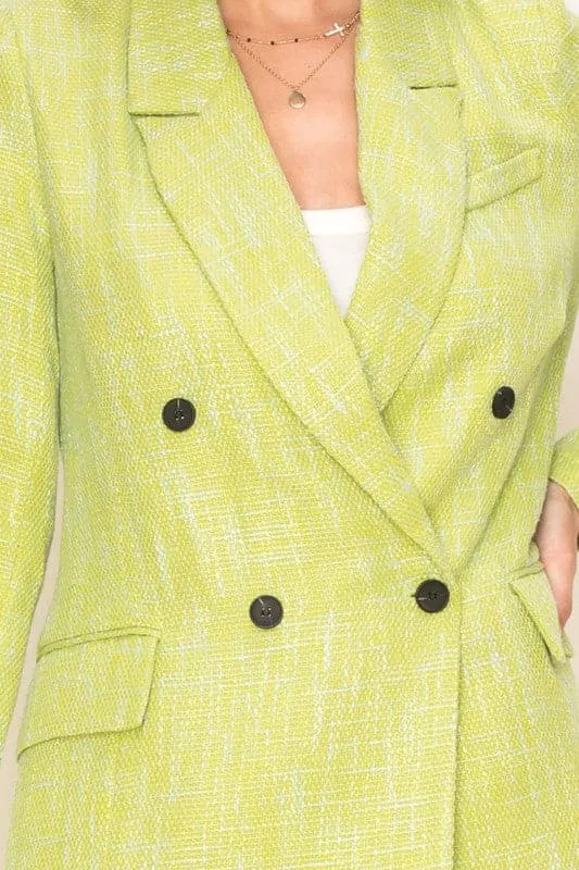 Neenah Full Sleeve Double Breasted Blazer