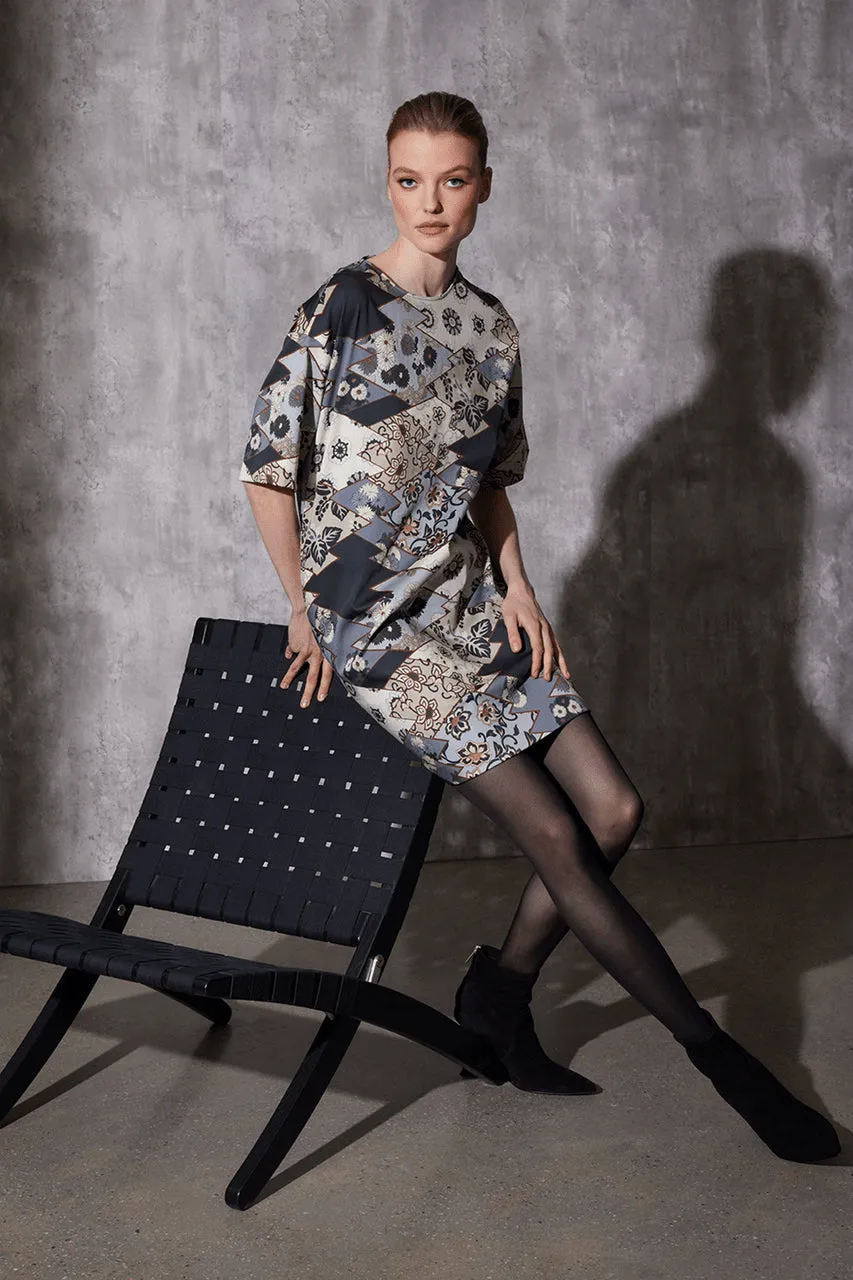 Patchwork T-Shirt Shift Dress