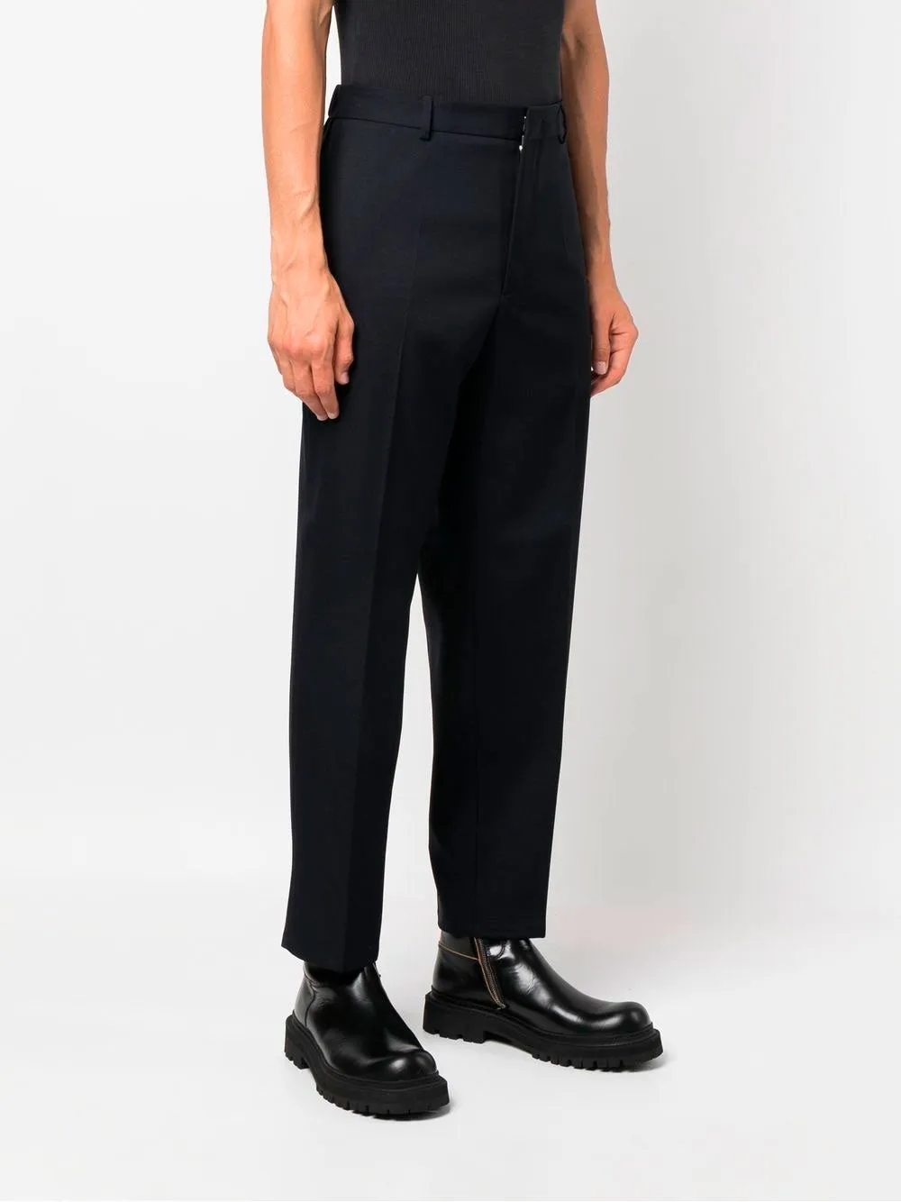 Straight-leg tailored trousers