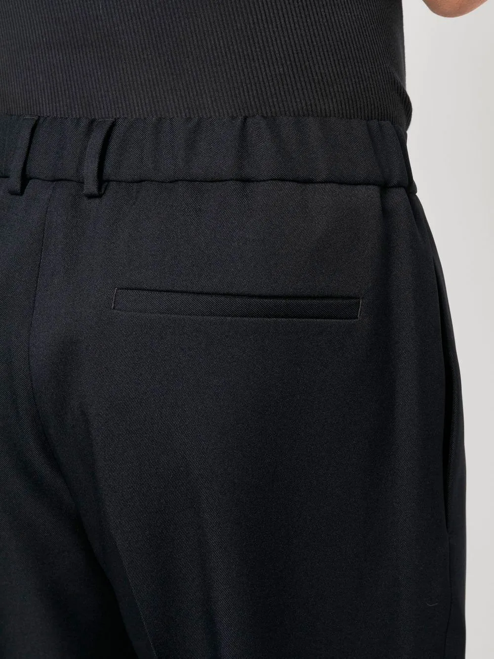 Straight-leg tailored trousers