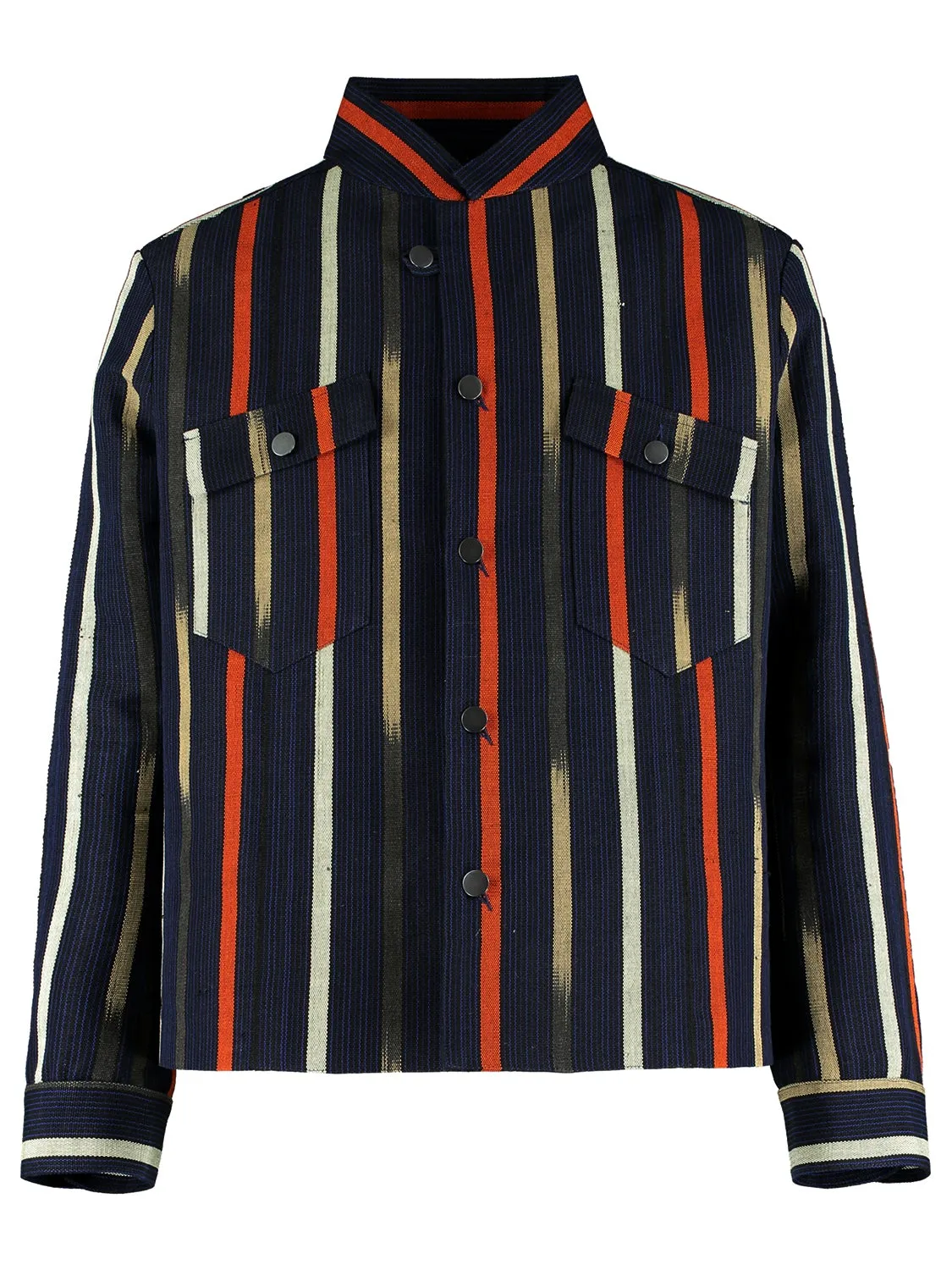 Women's Aso-Oke Denim Jacket - Multicolour